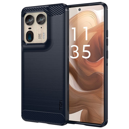 MOFI JK TPU Series-1 For Motorola Moto X50 Ultra 5G / Edge 50 Ultra 5G Case TPU Brushed Phone Cover - Blue