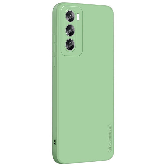 PINWUYO JK Touching Series For Oppo Reno12 5G (Global) Case Silk Touch Soft TPU Phone Cover - Matcha Green