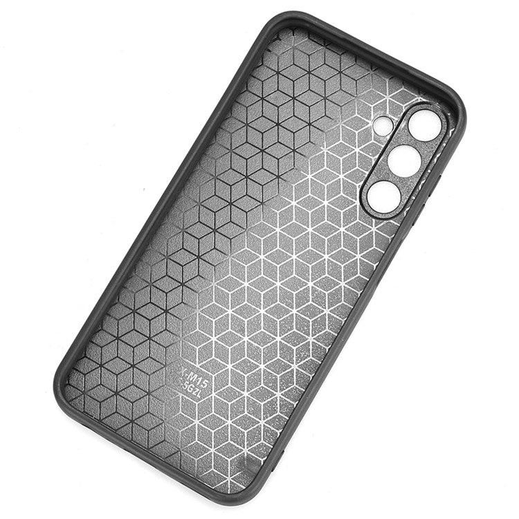 For Samsung Galaxy M15 5G Case Bottle Opener Wristband Leather+PC+TPU Phone Cover - Black