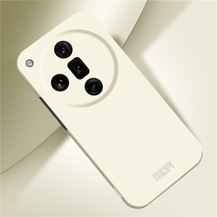MOFI JK Qin Series For Oppo Find X7 5G Case Skin Touch TPU+Acrylic Phone Cover - Beige