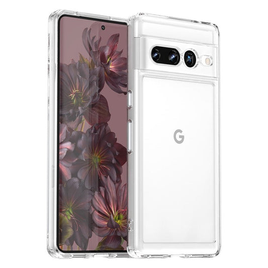 Candy Series Phone Case for Google Pixel 7 Pro, Airbag Corner Scratch-resistant Soft TPU Back Cover - Transparent