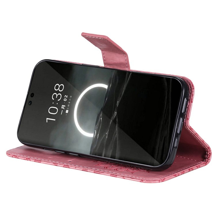 KT Imprinting Flower Series-1 For Huawei Pura 70 Case Leather Sunflower Phone Cover Stand Card Slot - Pink