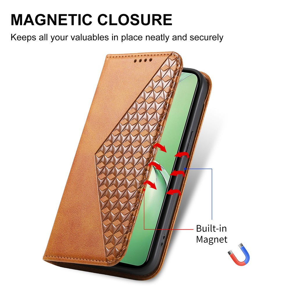 For Oppo K12 / OnePlus Nord CE4 5G Case Calf Texture PU Leather Phone Cover with Wallet - Yellow