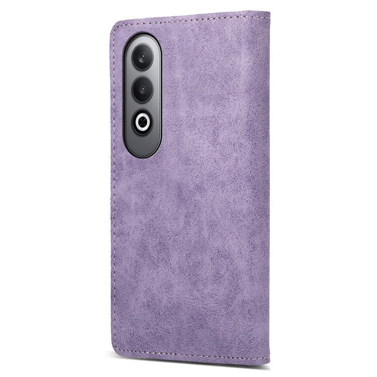 DF-05 For Oppo K12 / OnePlus Nord CE4 5G Case RFID Blocking PU Leather Wallet Phone Cover - Purple