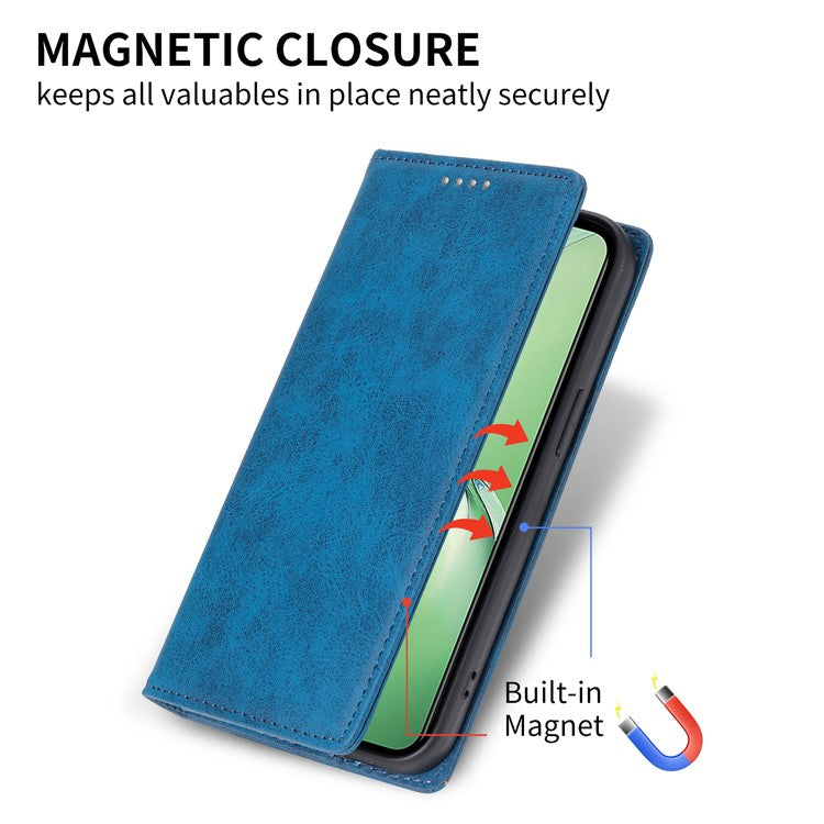 DF-05 For Oppo K12 / OnePlus Nord CE4 5G Case RFID Blocking PU Leather Wallet Phone Cover - Blue