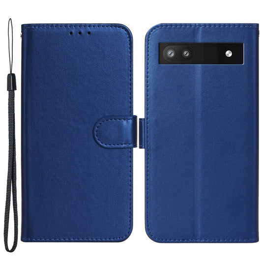 For Google Pixel 8a Case Wallet Style Flip Leather Phone Cover Card Holder - Blue
