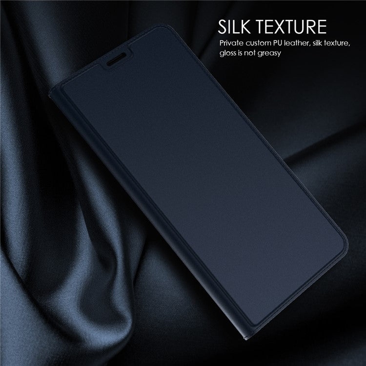 For iPhone 16 Case PU Leather Strong Magnetic Closure Phone Cover Folio Stand View Full Protection - Blue