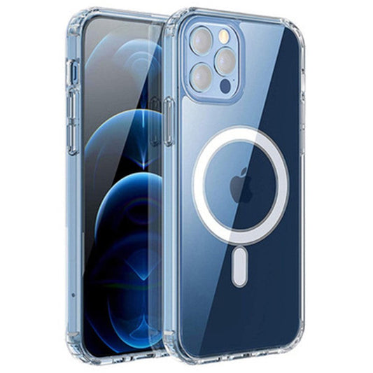 For iPhone 16 Pro Clear Case Soft TPU Phone Cover Compatible with MagSafe