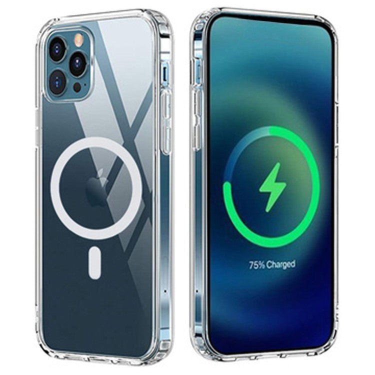 For iPhone 16 Pro Clear Case Soft TPU Phone Cover Compatible with MagSafe