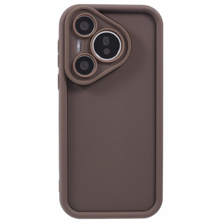 For Huawei Pura 70 Phone Case Thickened Anti-Scratch TPU Phone Cover - Brown