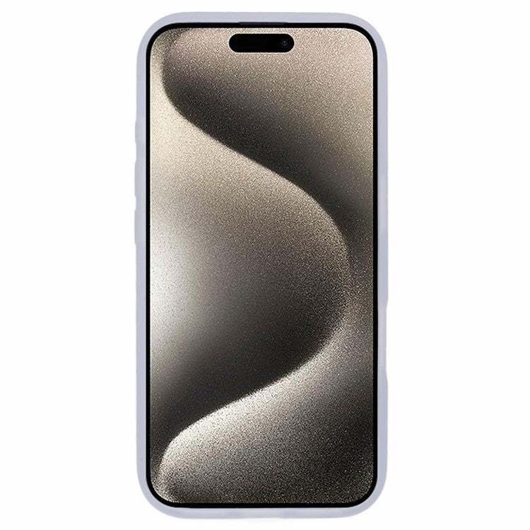 For iPhone 16 Plus Phone Case Ring Holder Kickstand PC+TPU Phone Cover - White