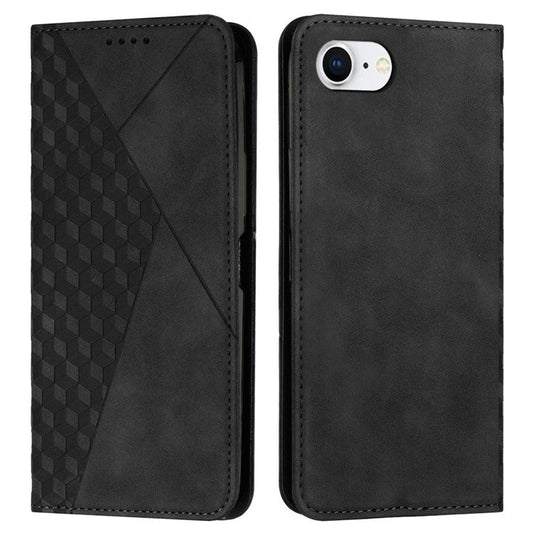 For iPhone 16e Wholesale Cell Phone Stand Case Magnetic Closure PU Leather Cover - Black