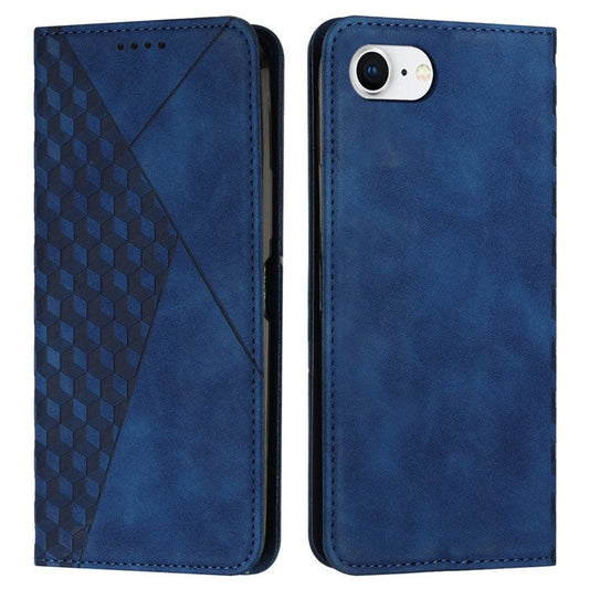 For iPhone 16e Wholesale Cell Phone Stand Case Magnetic Closure PU Leather Cover - Sapphire