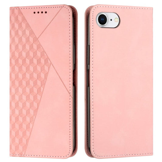 For iPhone 16e Wholesale Cell Phone Stand Case Magnetic Closure PU Leather Cover - Rose Gold