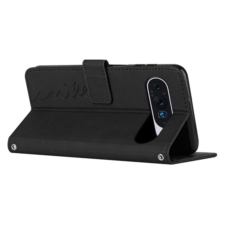 For Google Pixel 9 / Pixel 9 Pro Case Skin-Touch Leather Wallet Phone Cover - Black