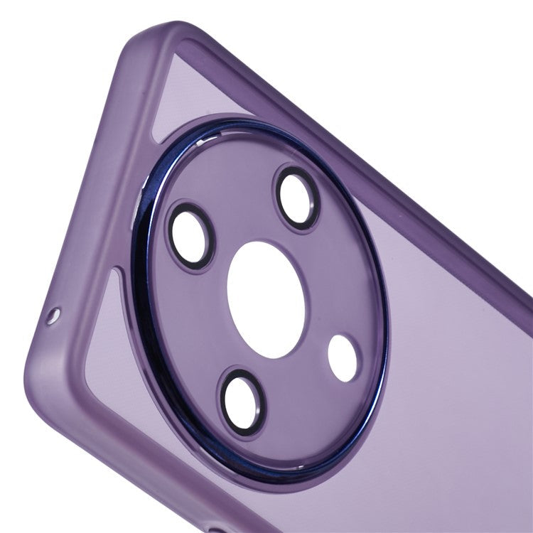 DKSM Series For Honor Magic5 Lite 5G / X9a 5G / X40 5G Case Flexible TPU Phone Cover Camera Protection - Transparent Purple