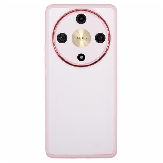 DKSM Series For Honor Magic5 Lite 5G / X9a 5G / X40 5G Case Flexible TPU Phone Cover Camera Protection - Transparent Pink