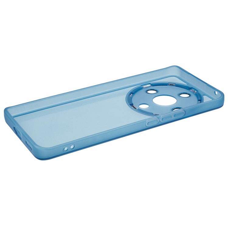 DKSM Series For Honor Magic5 Lite 5G / X9a 5G / X40 5G Case Flexible TPU Phone Cover Camera Protection - Transparent Cyan