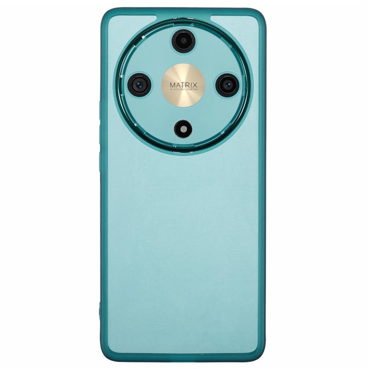 DKSM Series For Honor Magic5 Lite 5G / X9a 5G / X40 5G Case Flexible TPU Phone Cover Camera Protection - Transparent Army Green