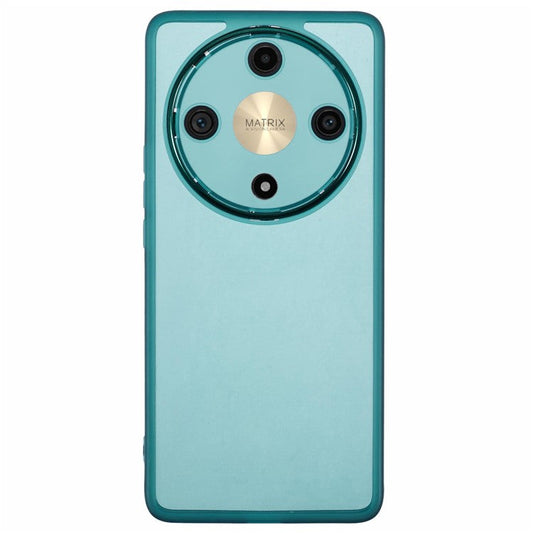 DKSM Series For Honor Magic5 Lite 5G / X9a 5G / X40 5G Case Flexible TPU Phone Cover Camera Protection - Transparent Army Green