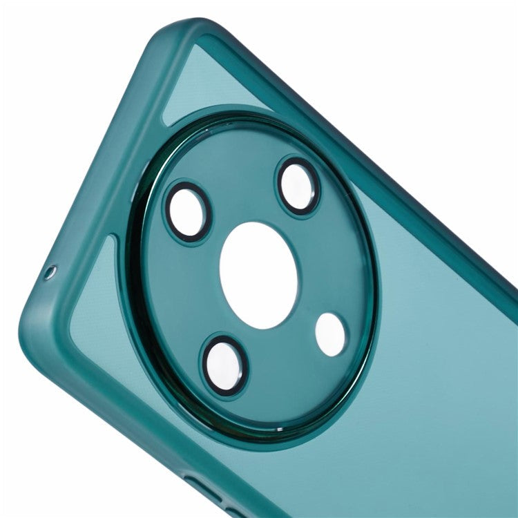 DKSM Series For Honor Magic5 Lite 5G / X9a 5G / X40 5G Case Flexible TPU Phone Cover Camera Protection - Transparent Army Green