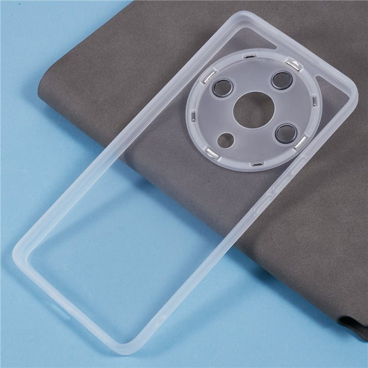 DKSM Series For Honor Magic5 Lite 5G / X9a 5G / X40 5G Case Flexible TPU Phone Cover Camera Protection - Transparent White