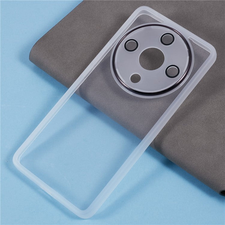 DKSM Series For Honor Magic5 Lite 5G / X9a 5G / X40 5G Case Flexible TPU Phone Cover Camera Protection - Transparent White