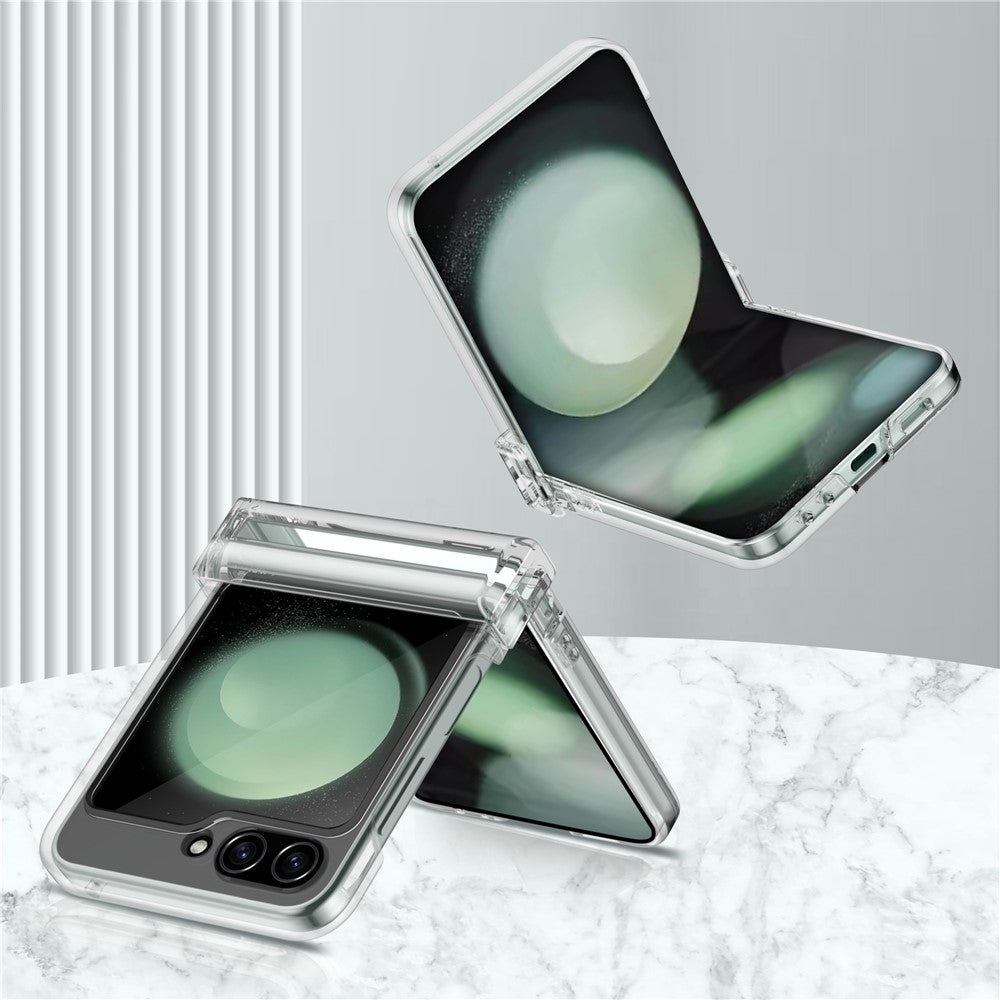 For Samsung Galaxy Z Flip7 FE 5G / Z Flip6 5G Magnetic Clear Case TPU+PC Airbag Protective Phone Cover