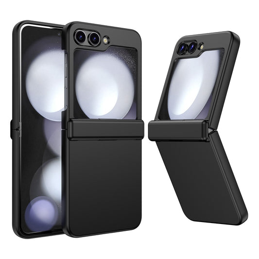 For Samsung Galaxy Z Flip7 FE 5G / Z Flip6 5G Case Hinge Protection TPU+PC Phone Cover - Black