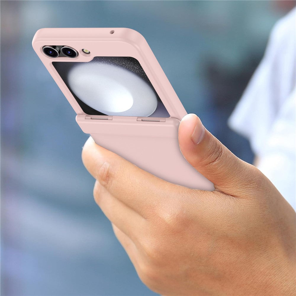For Samsung Galaxy Z Flip7 FE 5G / Z Flip6 5G Case Hinge Protection TPU+PC Phone Cover - Pink