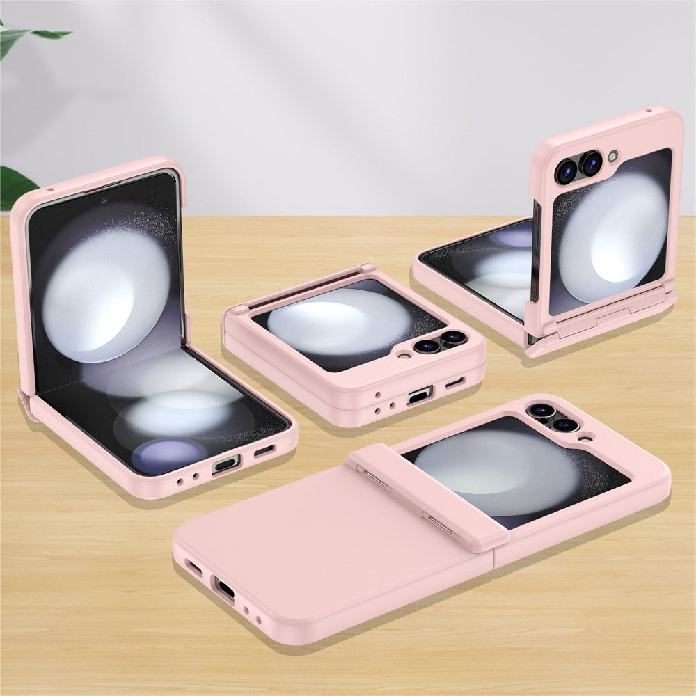For Samsung Galaxy Z Flip7 FE 5G / Z Flip6 5G Case Hinge Protection TPU+PC Phone Cover - Pink
