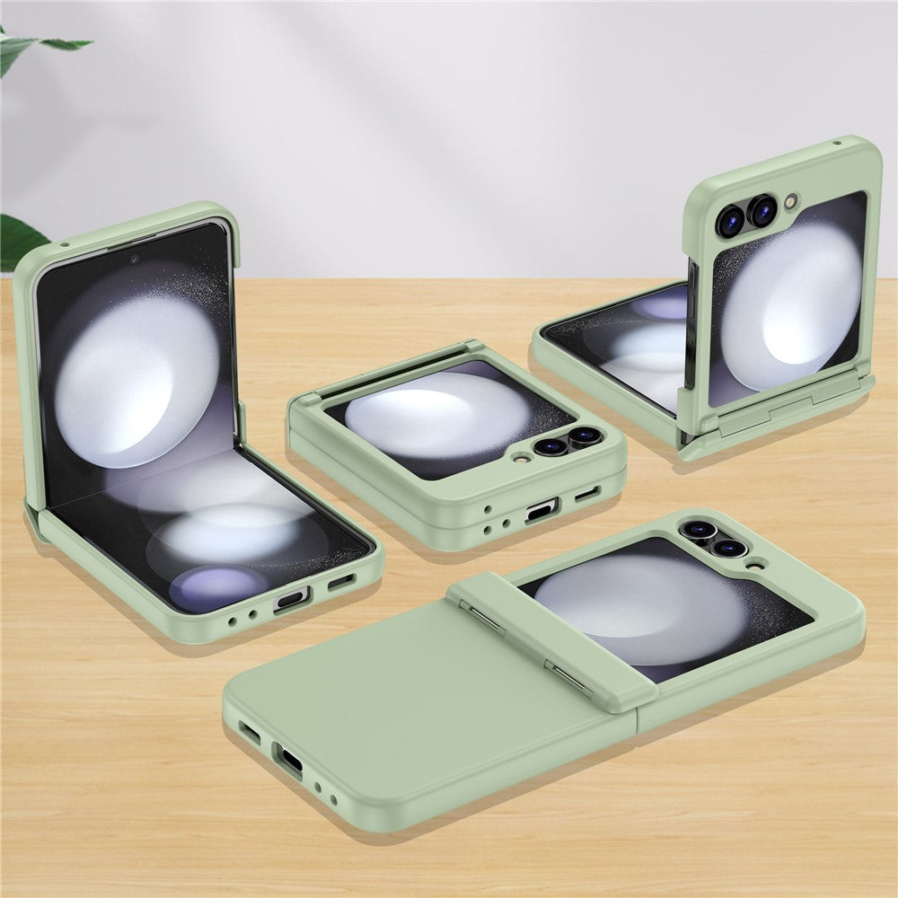 For Samsung Galaxy Z Flip7 FE 5G / Z Flip6 5G Case Hinge Protection TPU+PC Phone Cover - Green