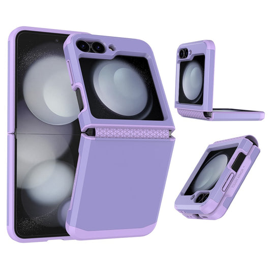 For Samsung Galaxy Z Flip7 FE 5G / Z Flip6 5G Case TPU+PC Phone Cover with Hinge Protection - Purple