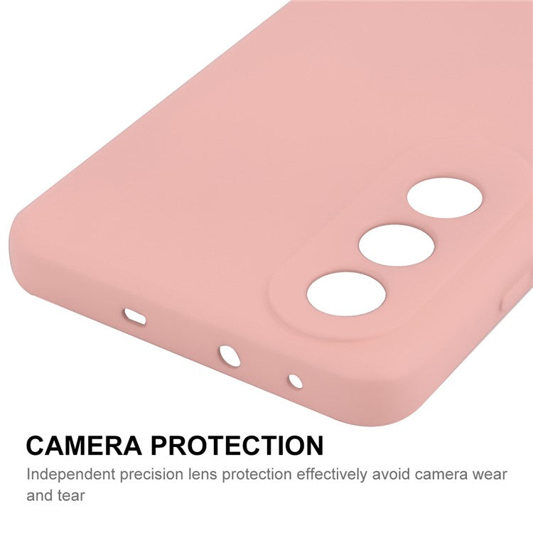 ENKAY HAT PRINCE For OnePlus Nord CE4 5G Case Straight Edge Liquid Silicone Phone Cover - Pink