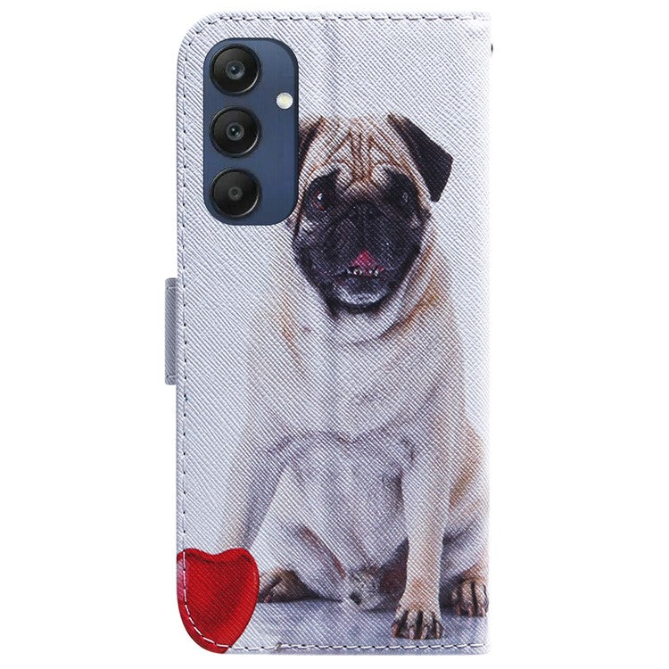 For Samsung Galaxy M35 5G Case Pattern Print Leather Wallet Phone Cover - Dog