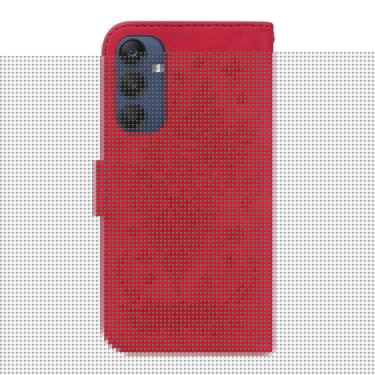 For Samsung Galaxy M35 5G Case Butterfly Flower Imprint PU Leather Wallet Phone Cover - Red