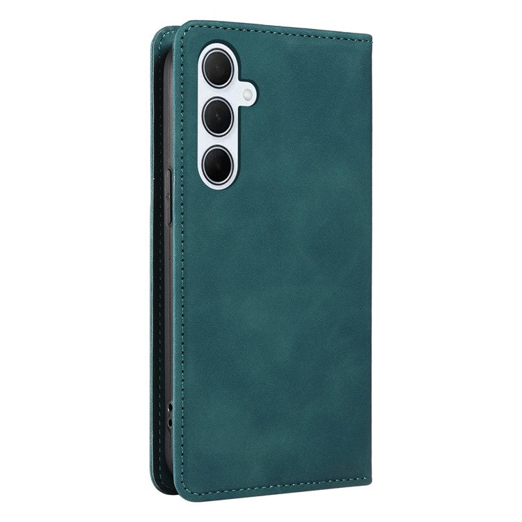 BETOPNICE 003 For Samsung Galaxy M35 5G Leather Case RFID Blocking Wallet Phone Cover - Green