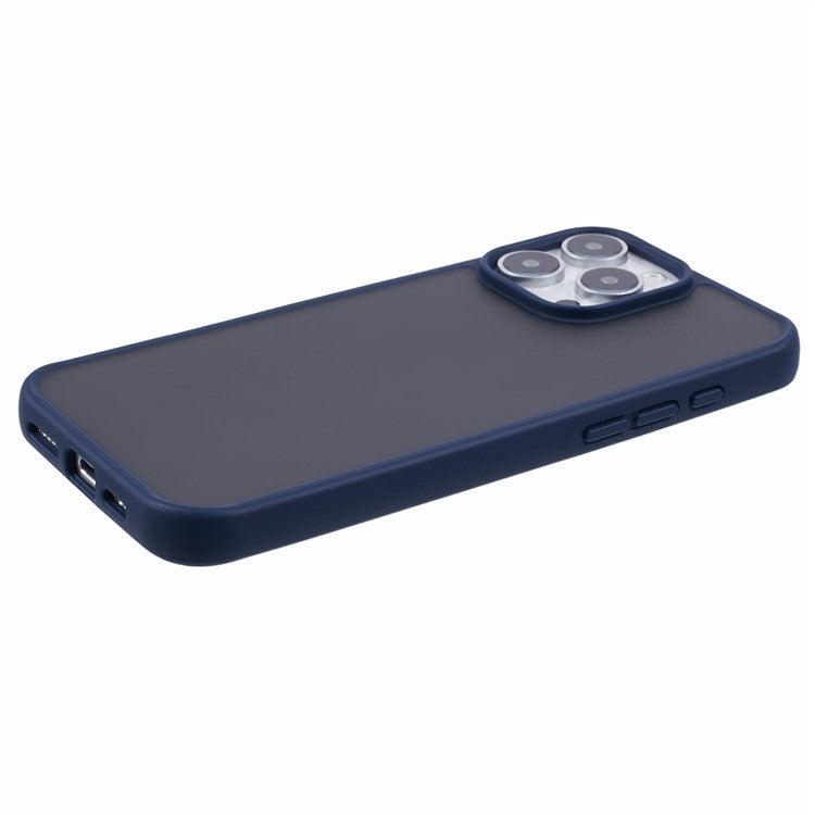 X-LEVEL For iPhone 16 Pro Case Acrylic + TPU Rubberized Shockproof Phone Cover - Dark Blue