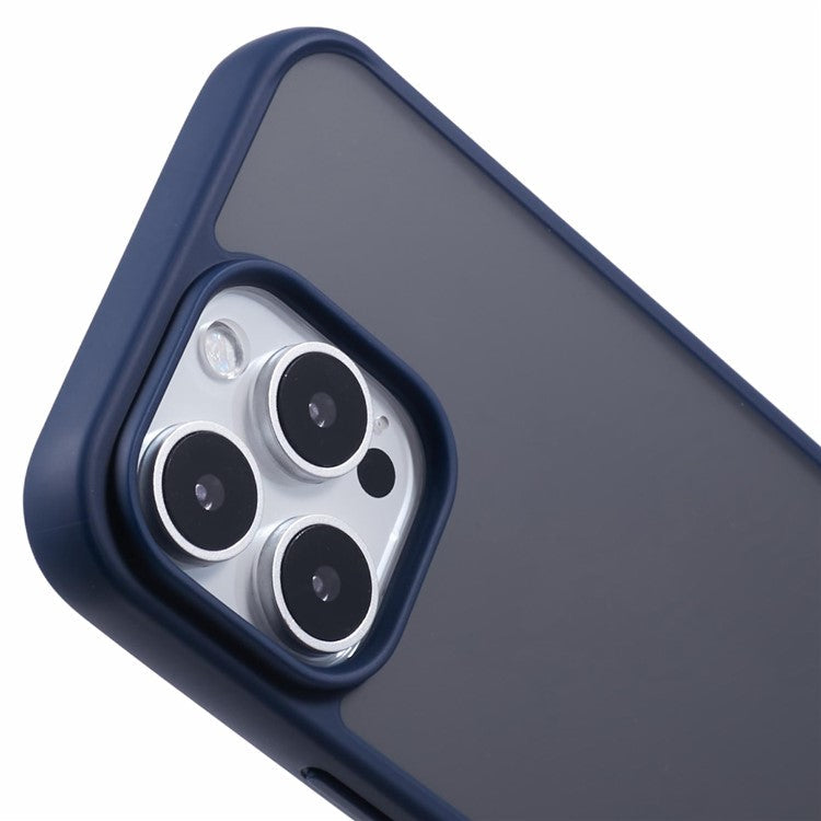 X-LEVEL For iPhone 16 Pro Case Acrylic + TPU Rubberized Shockproof Phone Cover - Dark Blue