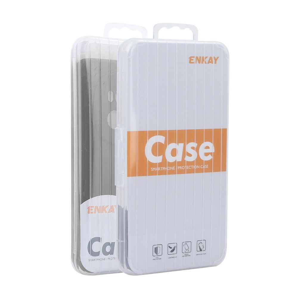 ENKAY HAT PRINCE For Oppo K12 Case Straight Edge Solid Color Silicone Phone Cover - Beige