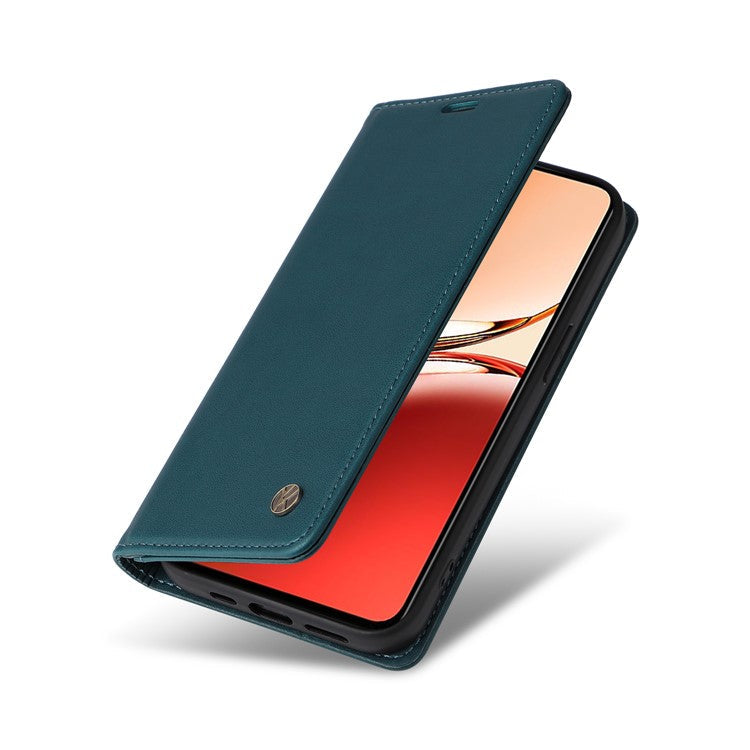 YIKATU YK-001 For Oppo Reno12 F 4G Case Wallet Leather Phone Cover Strong Magnetic Closure - Green