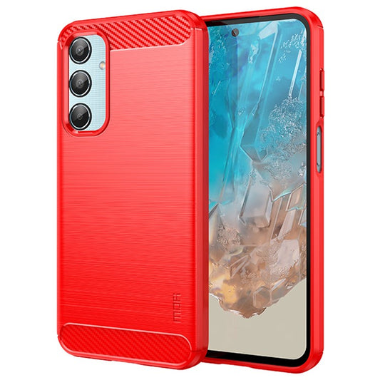 MOFI JK TPU Series-1 For Samsung Galaxy M35 5G TPU Phone Case Carbon Fiber Texture - Red