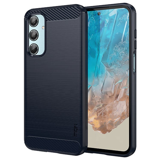 MOFI JK TPU Series-1 For Samsung Galaxy M35 5G TPU Phone Case Carbon Fiber Texture - Blue