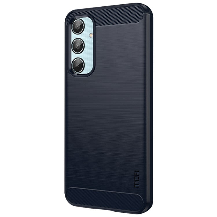 MOFI JK TPU Series-1 For Samsung Galaxy M35 5G TPU Phone Case Carbon Fiber Texture - Blue