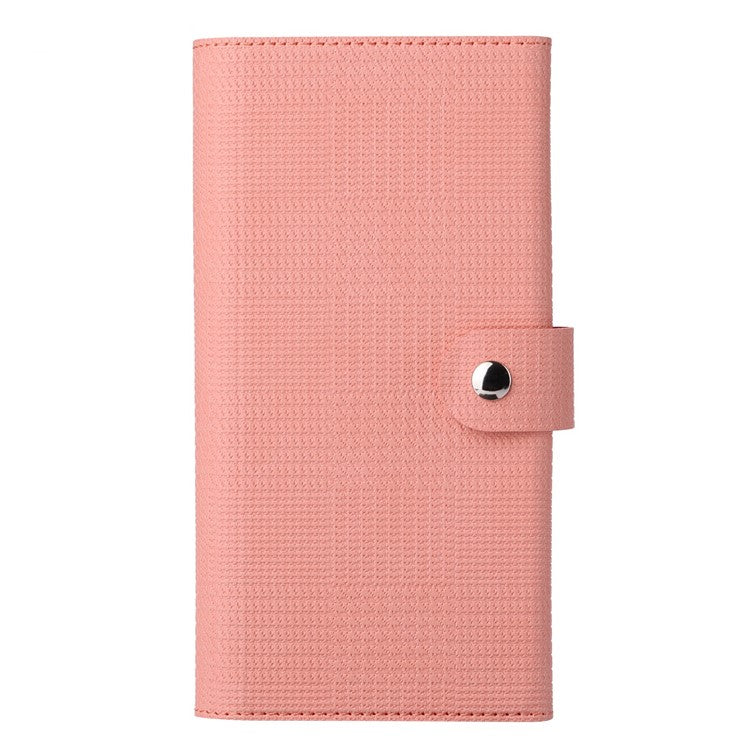 VILI GHB-C Series for iPhone 16 Pro Magnetic Case PU Leather Detachable Transparent Phone Cover - Pink