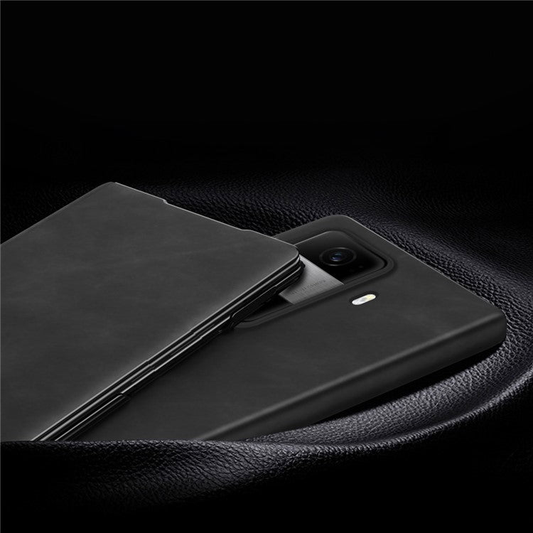 For Honor Magic Vs3 5G Case Stand Leather Phone Cover with Stylus and Stylus Slot - Black