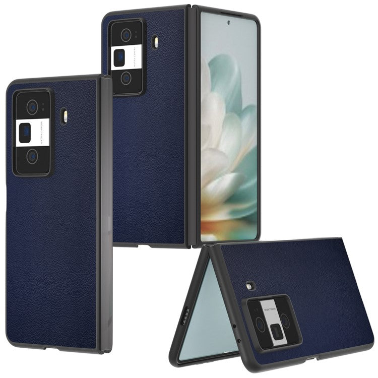 For Honor Magic Vs3 5G Case PU Leather Coated Hard PC Protective Phone Cover - Blue