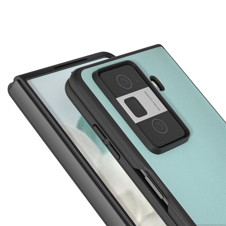 For Honor Magic Vs3 5G Case PU Leather Coated Hard PC Protective Phone Cover - Baby Blue