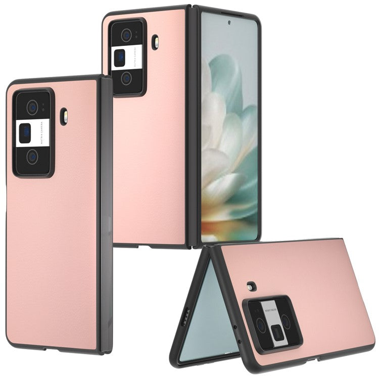 For Honor Magic Vs3 5G Case PU Leather Coated Hard PC Protective Phone Cover - Light Pink