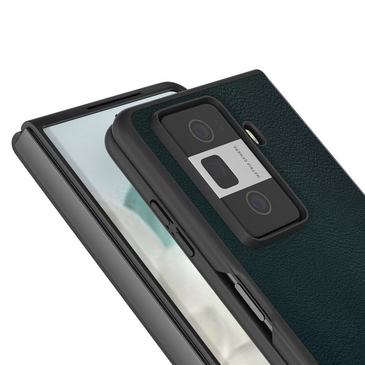 For Honor Magic Vs3 5G Case PU Leather Coated Hard PC Protective Phone Cover - Green